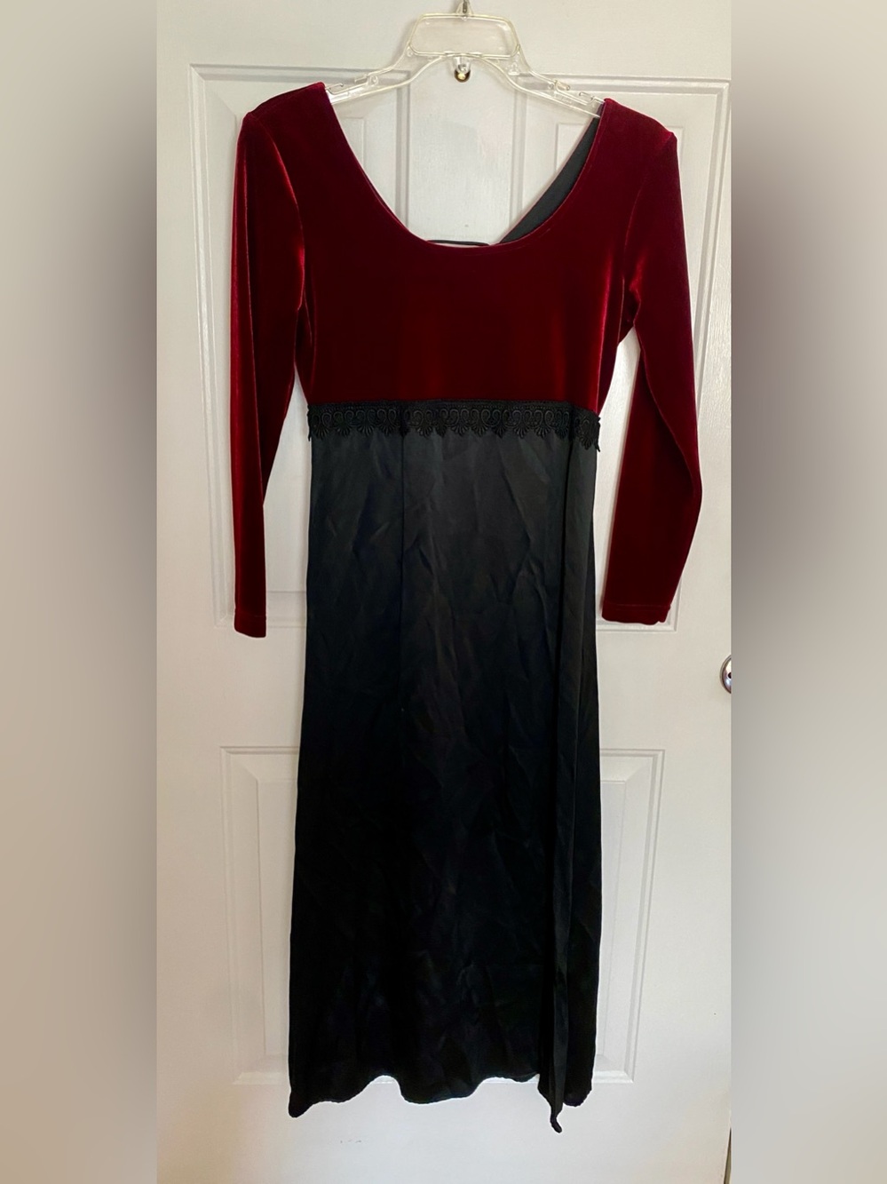 Vintage Tower Hill Velvet & Satin Maxi Dress